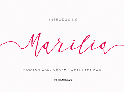 Greek Script Font Modern Calligraphy Marilia brushed font greek font handwritten font nantiaco fonts