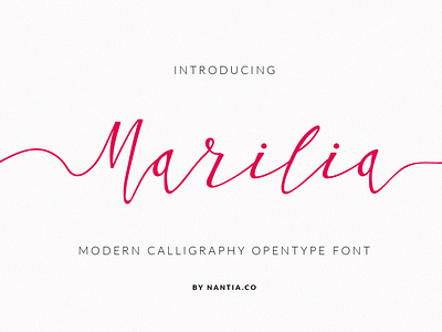 Greek Script Font Modern Calligraphy Marilia by Konstantina Louka on ...