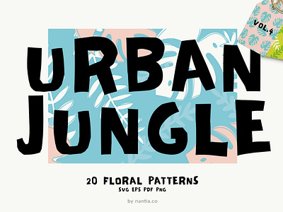 Seamless Patterns Urban Jungle Vol 4