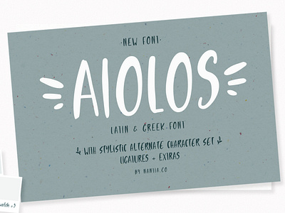 Aiolos greek doodle font brush font brushed font fonts graphic design resources greek greek font handwritten font nantiaco fonts nantiaco graphics typeface