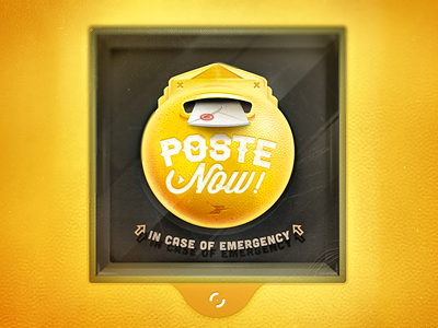 Poste Now! identity illustration logo design mobile nows!