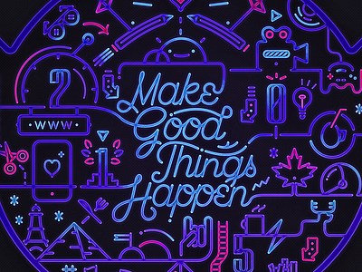 Make Good Things Happen! graphic design illustration