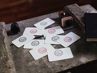 Stamped! business cards print design stamp