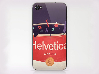 Helveti-soup iPhone Skin