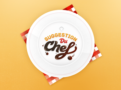 Suggestion du Chef graphic design identity