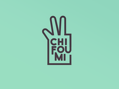 Chifoumi Mark ✊🖐✌️ art direction branding graphic design identity logo logo design logotype typography vector