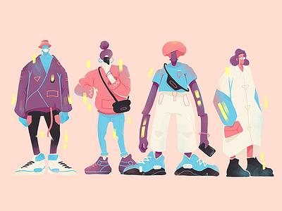 Shapes of Today. art direction drawing illustration