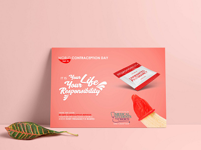 World contraception day branding design flyer poster socialmediaads socialmediapost typography