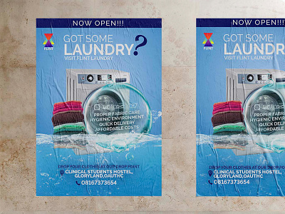 Flint laundry adverts brand branding design poster print visual