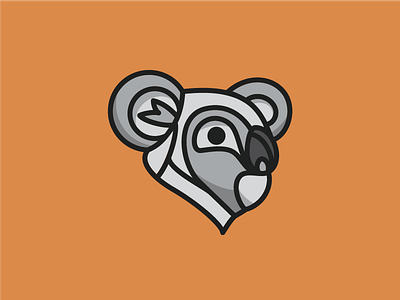 Koala Flat Line Illustration flat line illustration illustrator koala vector