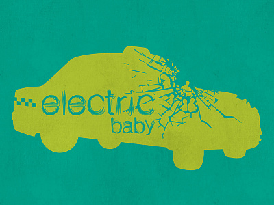 Electric Baby Show Art illustration poster red bank