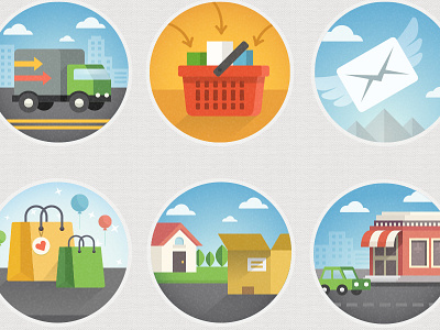 Moving forward... ecommerce flat icon icon set icons shopping