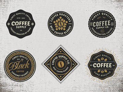 Vintage Coffee Badges