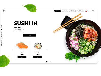 Sushi Landing Page