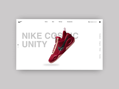 Shoes App Design Concept animation concept design graphic design illustration motion graphics nike prototype shoes ui ux web website