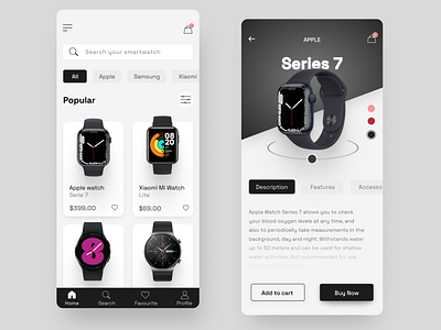 Watch App Concept app concept design figma interface mobile ui ux watch