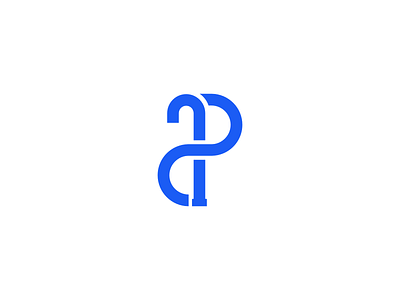 Monogram letter A and P