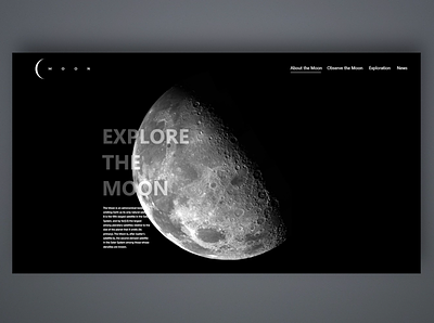Moon Page animation app branding design flat illustration illustrator logo typography vector web