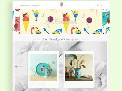 Chumbak Website UI development and Mockup