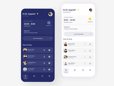 Doctor's scheduling app doctors scheduling ui ui design