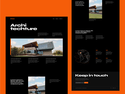 Architectural firm landing page architecture landing page ui design