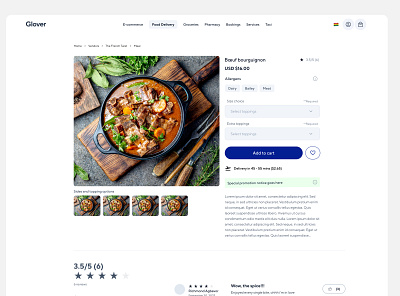 Food ordering services ui