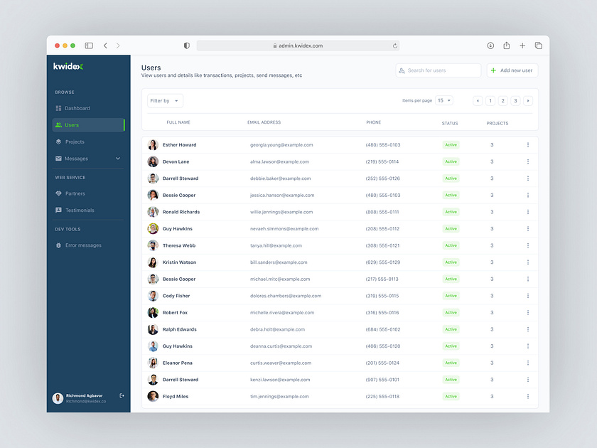 Browse thousands of User Management UI images for design inspiration ...