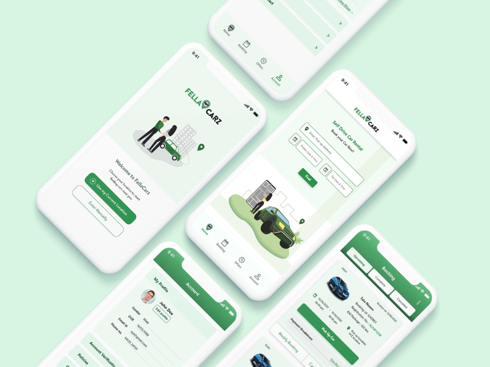 Car Rental App by Disha Fartyal on Dribbble