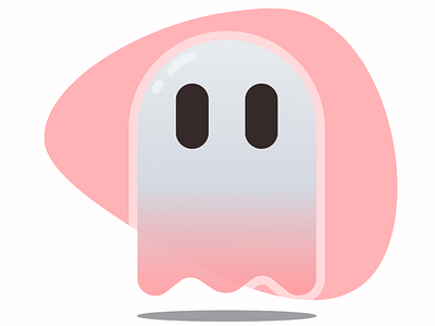 Ghost adobe adobe illustrator adobe photoshop bubble clean design ghost icon illustration illustrator logo photoshop shadow vector