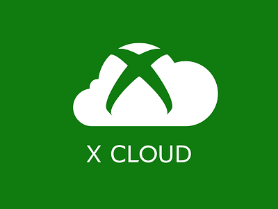 X Cloud logo concept adobe adobe illustrator clean design discord icon illustration logo vector xbox xboxone