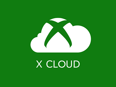 X Cloud logo concept