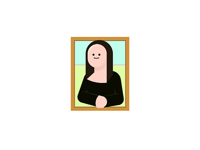 Mona Lisa from Da Vinci illustration