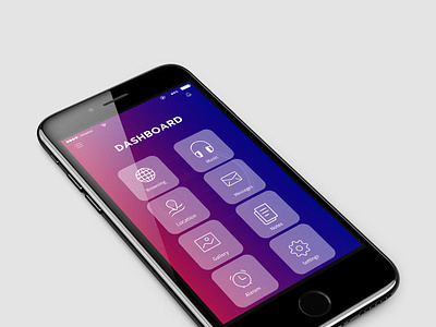 I Phone Designed Dashboard 3d art adobe illustrator menu design mobile app design mobile ui
