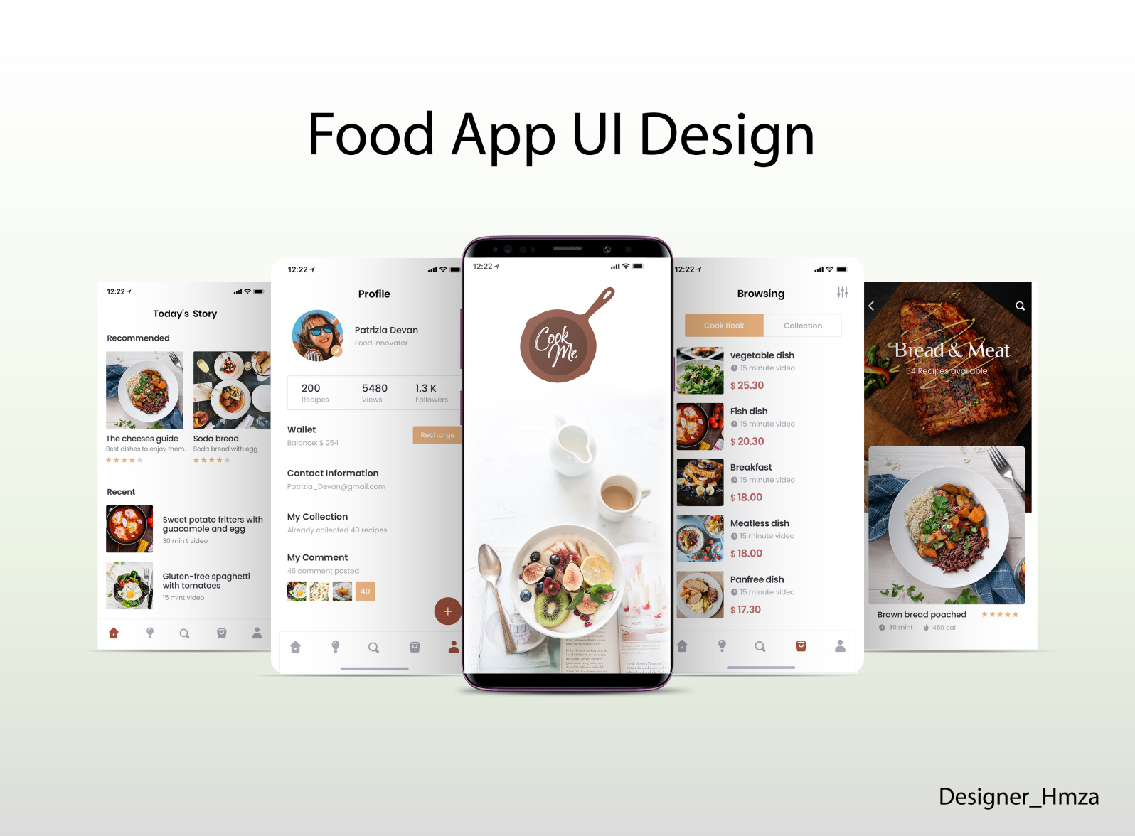 Food App Ui by ALI HAMZA on Dribbble