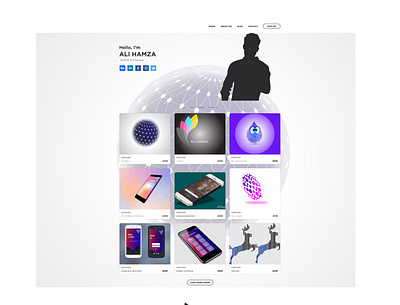 Web designer ui personal branding website design