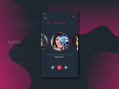 Music App Design app design ui