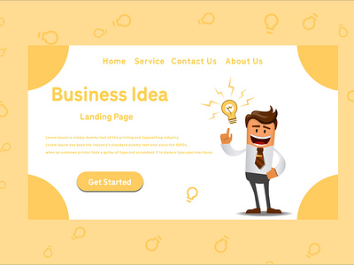 Business page adobexd landing page ui webpage xd design