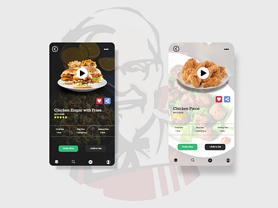 Food Screen Design adobe xd adobexd branding clean creative design food app ui