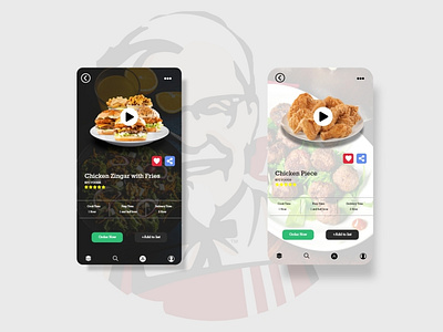Food Screen  Design