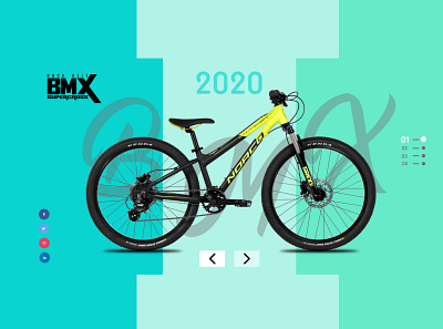 BMX Cycle Landing Page adobe xd brand design branding creative design designs ui uidesign website design