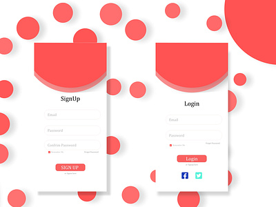 App Ui Login Screen adobexd clean design login screen