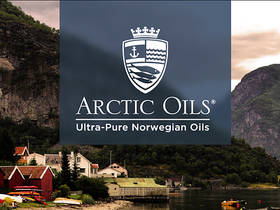Arctic Oils fish health label medical medicine print