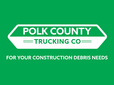 Polk County Trucking brand construction local logo trucking