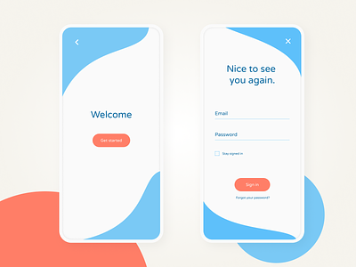 App Sign-up Screens Concept
