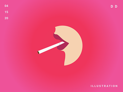 Addiction | Daily Design addiction cigarette cigarettes daily design illustration smoker smoking
