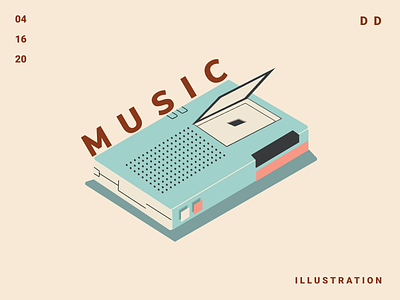 Music | Daily design casette daily design illustration music transistor vintage