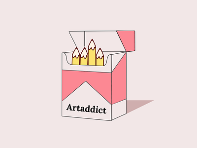 Art addiction addiction art daily design illustration minimal nicotine pencil sketches vector