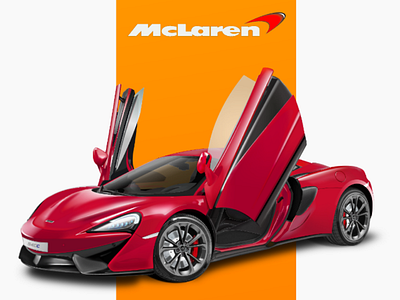 McLaren car Illustration.