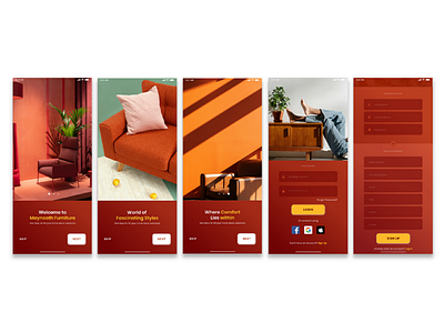 Furniture App UI Design.