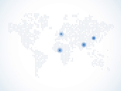 World map with highlighted locations animation dotted location map mapdesign maps pulse smooth ui uidesign